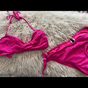 Hot pink bikini